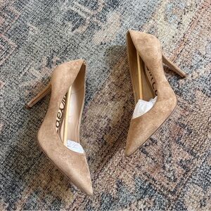 Sam Edelman Tan Pointed Toe Heels sz 6W